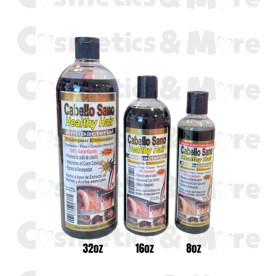 CABELLO SANO ANTIBACTERIAL SHAMPOO  ELIMINADOR DE MALES- NUEVA FORMULA DISPONIBLE(1PC)