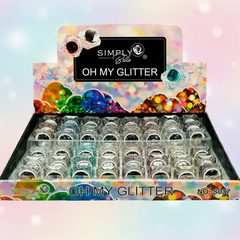 SIMPLY BELLA- OH MY GLITTER- DISPLAY (48PCS)