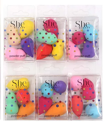 SHE MAKEUP- SMS-21- ÉPONGES À MÉLANGER- 12PCS