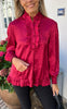 Say INA Copenhagen Bluse - Pia - Red Leopard