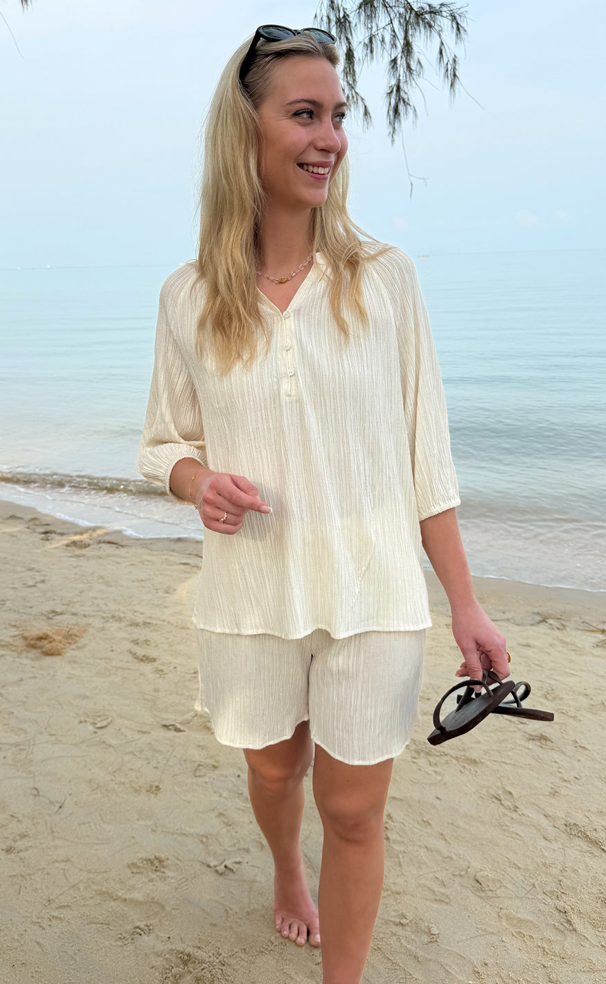 Say INA Copenhagen Shorts - Ida - Off White