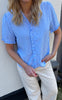 Say INA Copenhagen Top - Catja - Blue Striped