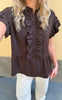 Say INA Copenhagen Top - Freya - Dark Brown