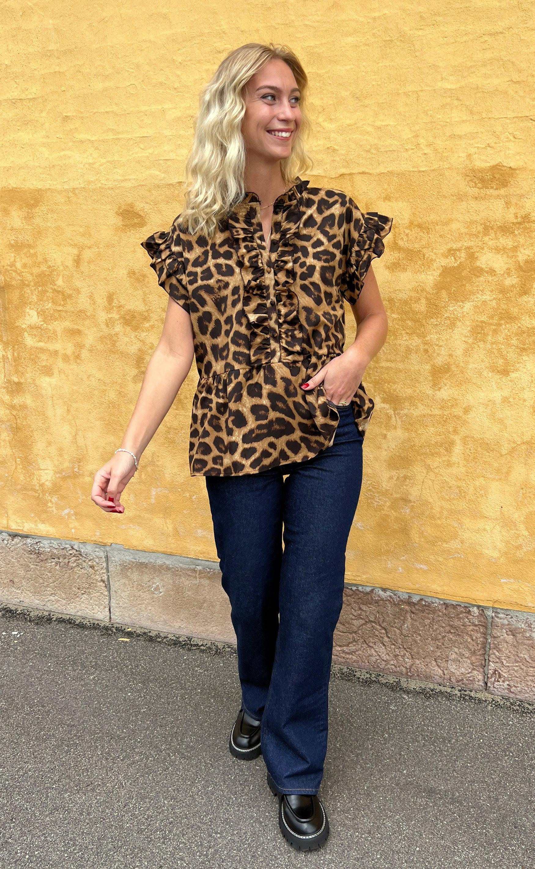 Say INA Copenhagen Top - Freya - Leopard