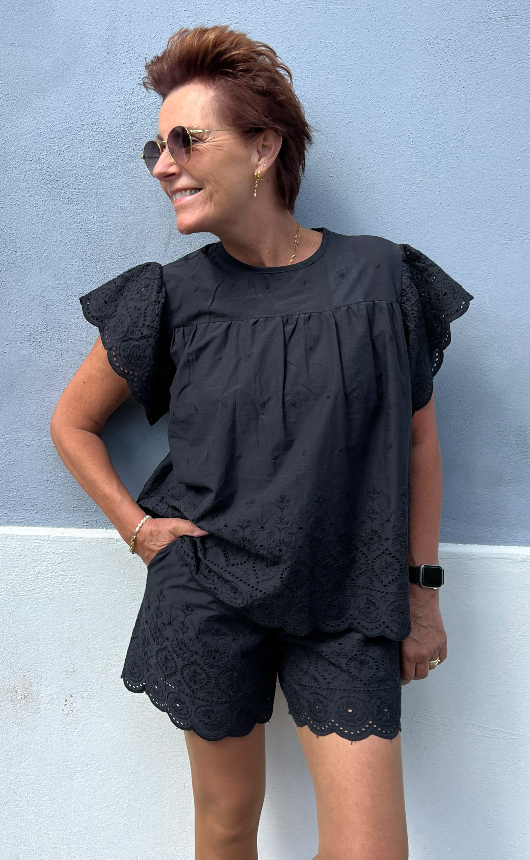 Say INA Copenhagen Top - Line - Black