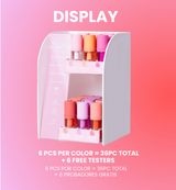 BEAUTY CREATIONS - ALL ABOUT YOU PH LIPS OILS- 6TONES  (6PCS EACH + TESTERS HALF OFF ) DISPLAY