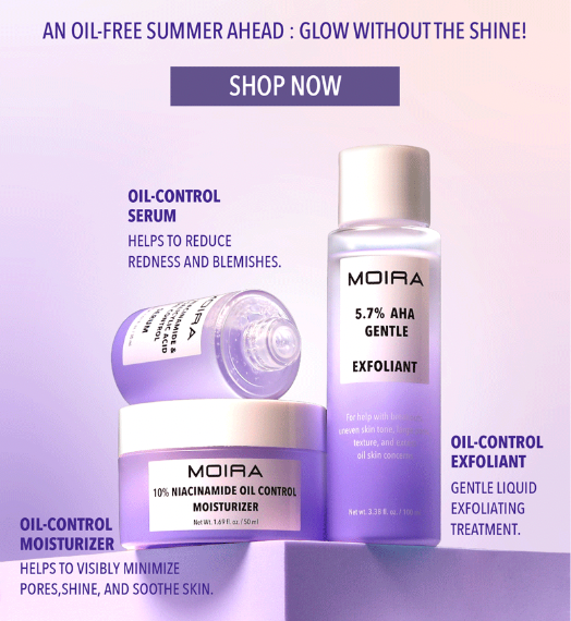 MOIRA- COLECCIÓN DE CUIDADO DE LA PIEL OIL CONTROL- 3PCS