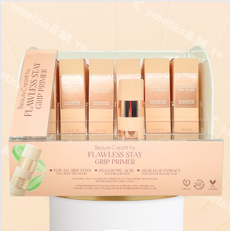 BEAUTY CREATIONS - FLAWLESS STAY GRIP PRIMER DISPLAY 12PC + TESTER HALF OFF & ACRYLIC