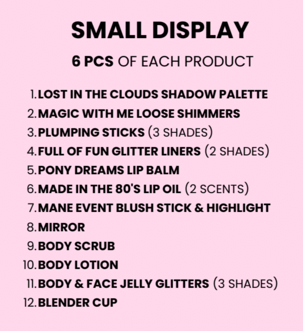 MY LITTLE PONY X BEAUTY CREATIONS - TABLE TOP DISPLAY
