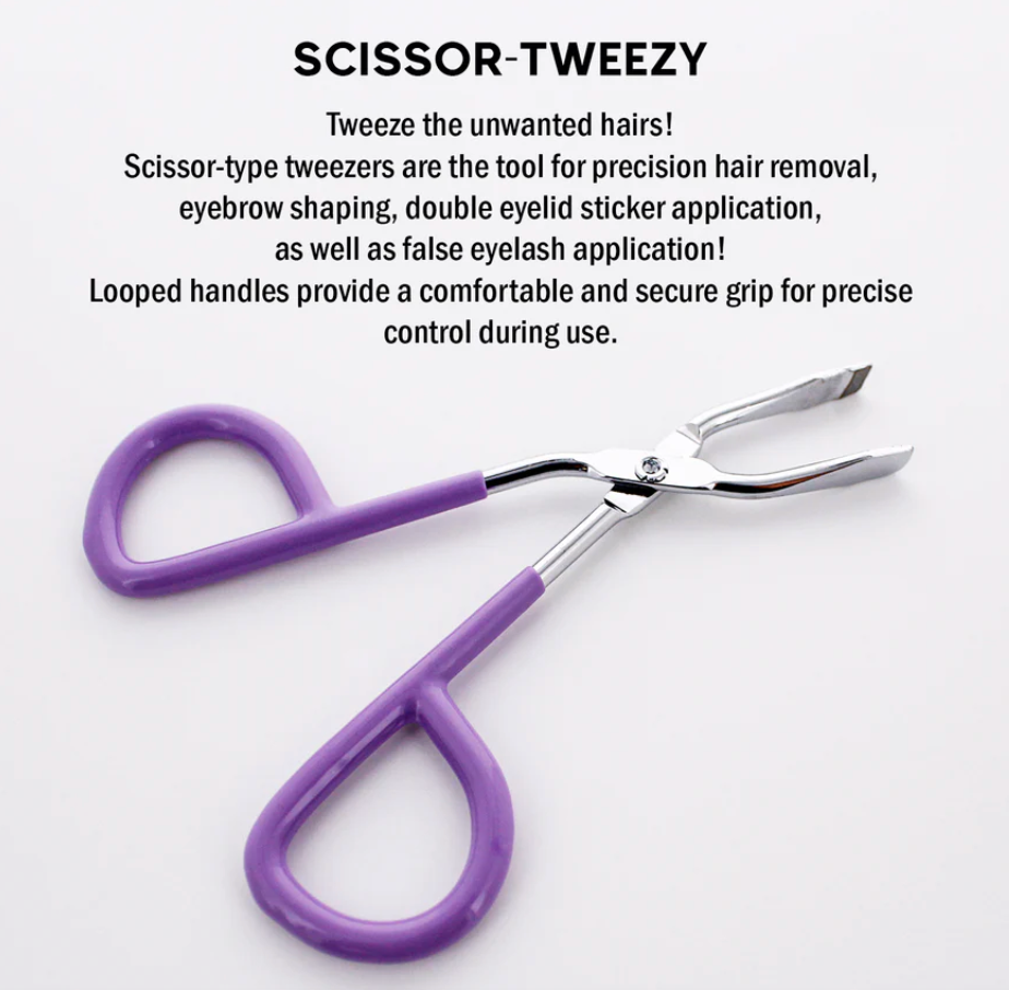 ADORO - EZ GRIP SCISSOR TYPE TWEEZER (12PCS)