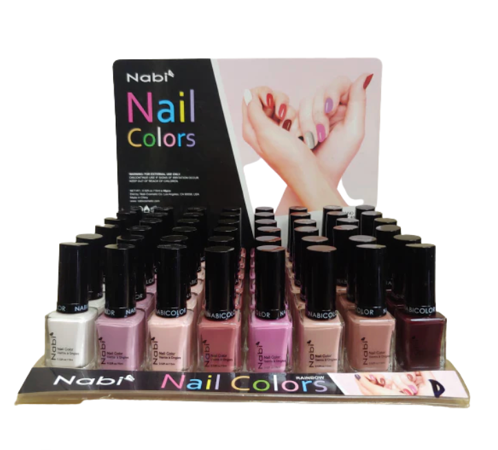NABI- NAIL POLISH (DISPLAY 48PCS) NEW COLORS