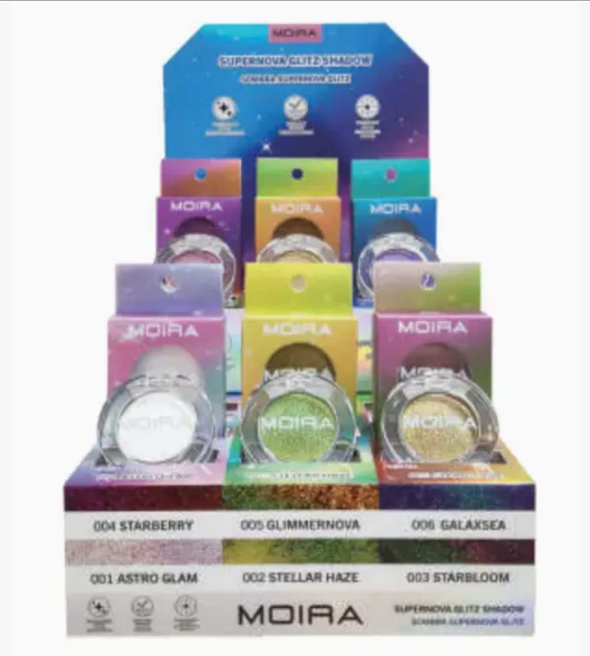 MOIRA- SUPERNOVA GLITZ SHADOW-  CARDBOARD DISPLAY