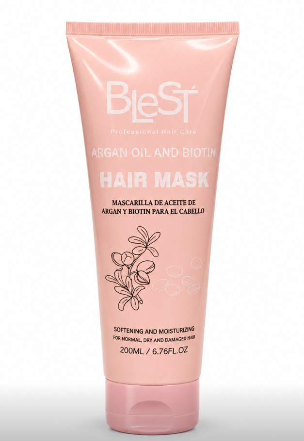 BLEST-  ARGAN OIL & BIOTIN HAIR MASK (1PC)