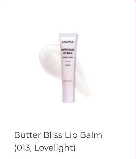 MOIRA- BUTTER BLISS LIP BALM (NEW SHADES AVAILABLE)