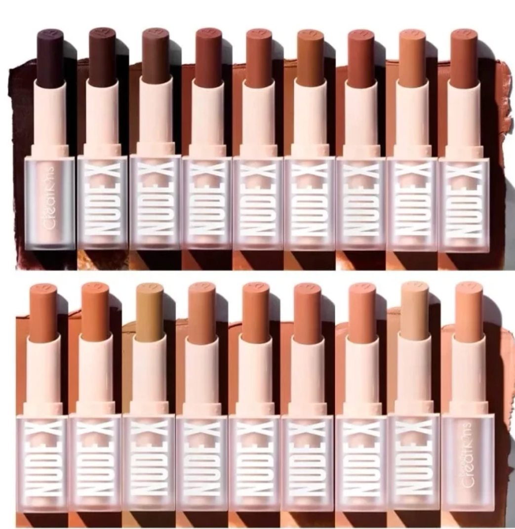 BEAUTY CREATIONS- NUDE X- LIPSTICK FULL DISPLAY- 108PCS + 18FREE TESTERS