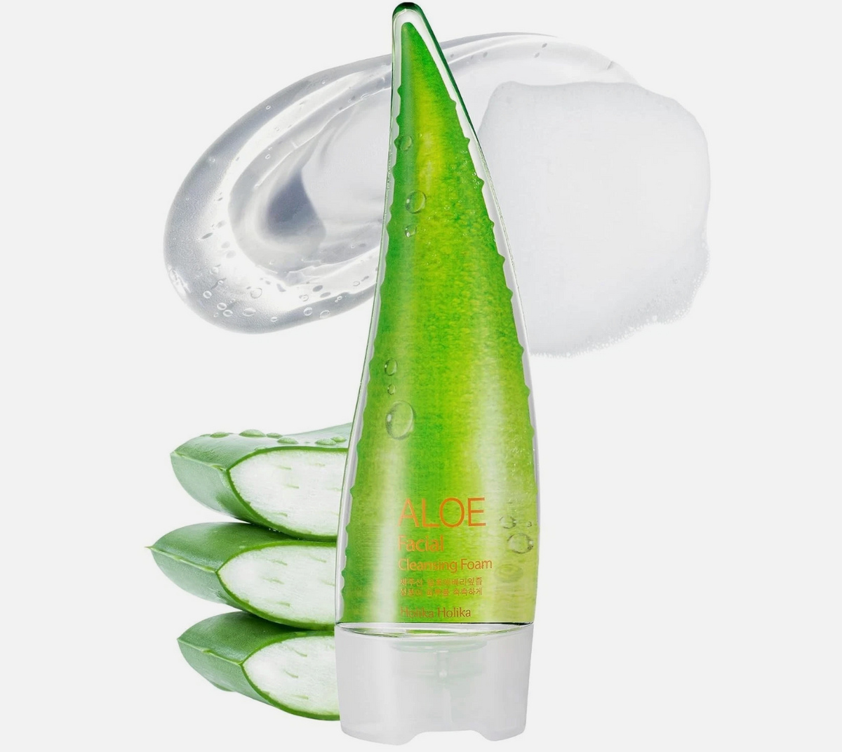 HOLIKA HOLIKA - MOUSSE NETTOYANTE POUR LE VISAGE À L'ALOE-(1PC)