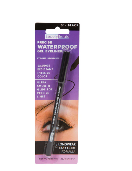 BEAUTY TREATS - PRECISE WATERPROOF GEL EYELINER BLACK - 24 PCS