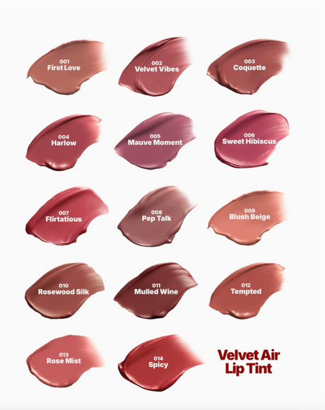 MOIRA - VELVET AIR LIP TINT - CARDBOARD DISPLAY