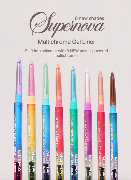 MOIRA - SUPERNOVA MULTICHROME GEL LINER 2 - CARDBOARD DISPLAY
