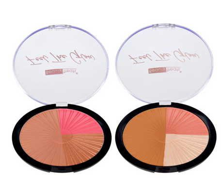 BEAUTY TREATS- FEEL THE GLOW - BLUSH, HIGHLIGHT & BRONZER (12PCS)