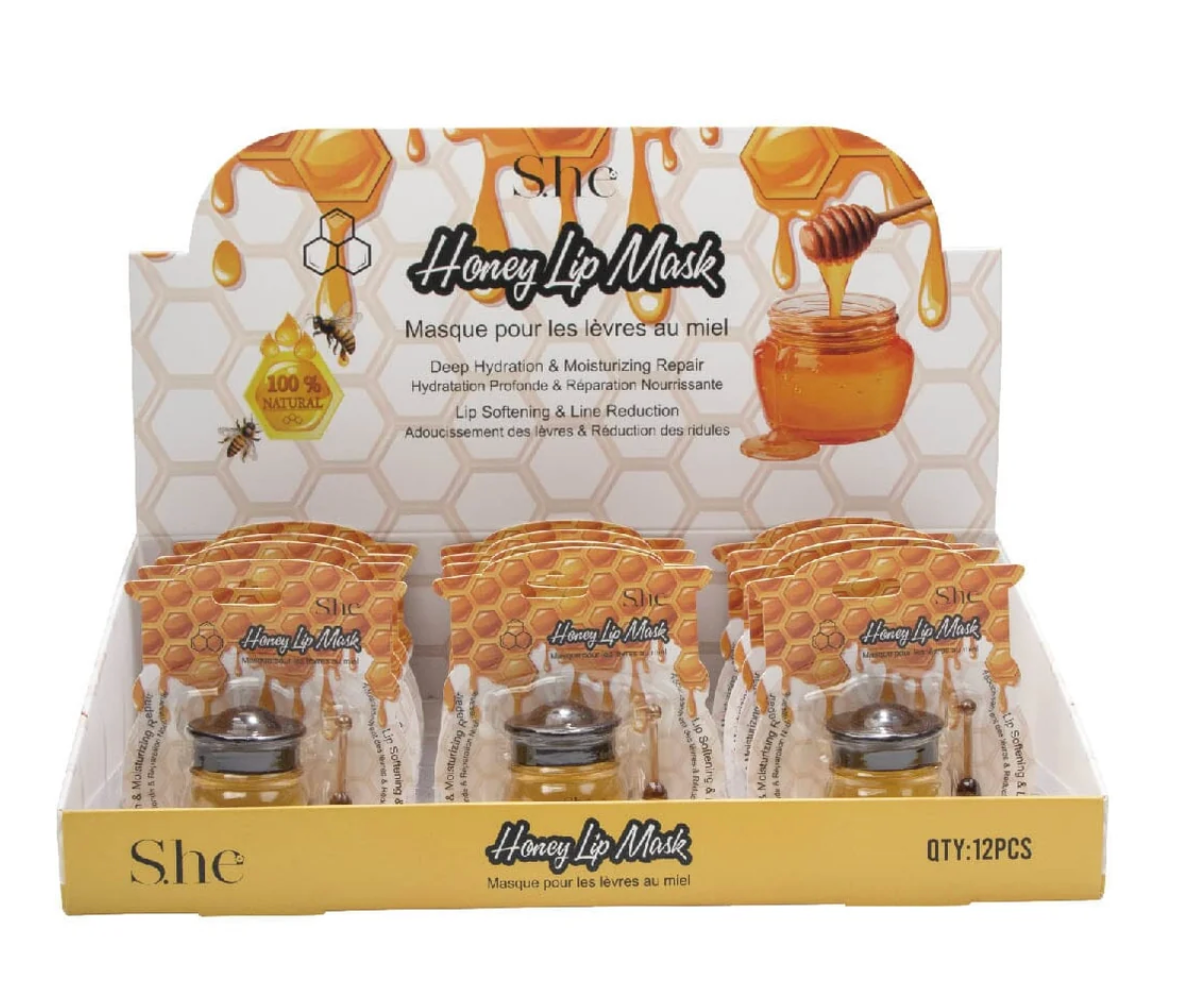 S.HE MAKEUP- HONEY LIP MASK (12PCS)