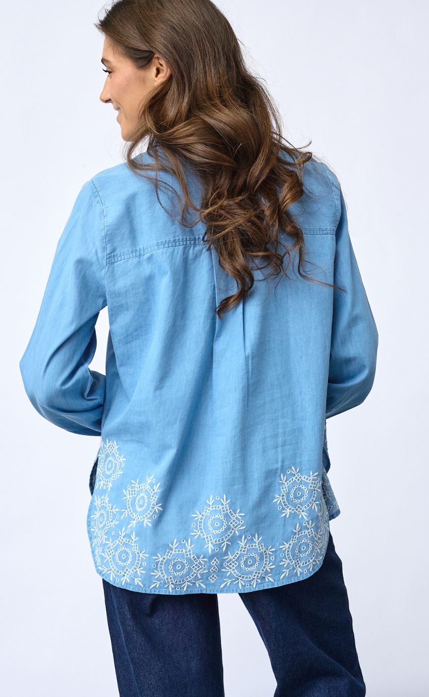 Sisters Point Skjorte - ISTEA-SH8 - L. Blue Denim