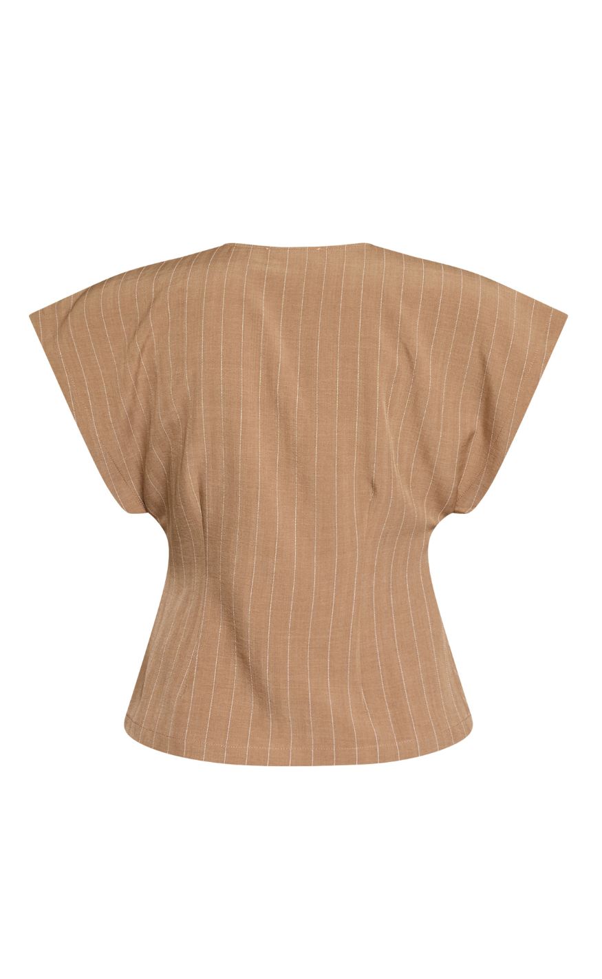 Sisters Point Vest - EVELA-VE2 - Hazelnut Pinstripe