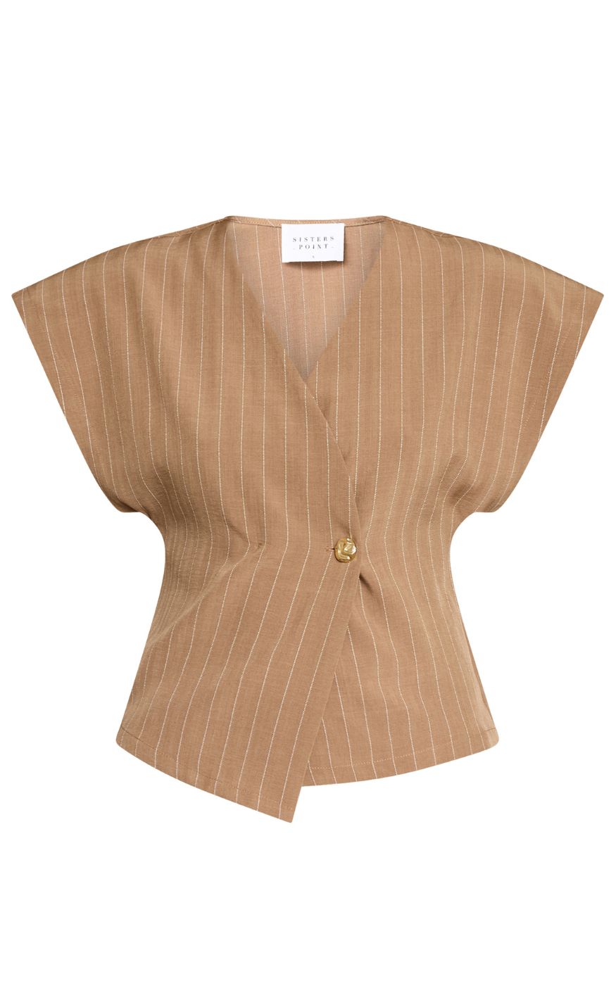 Sisters Point Vest - EVELA-VE2 - Hazelnut Pinstripe