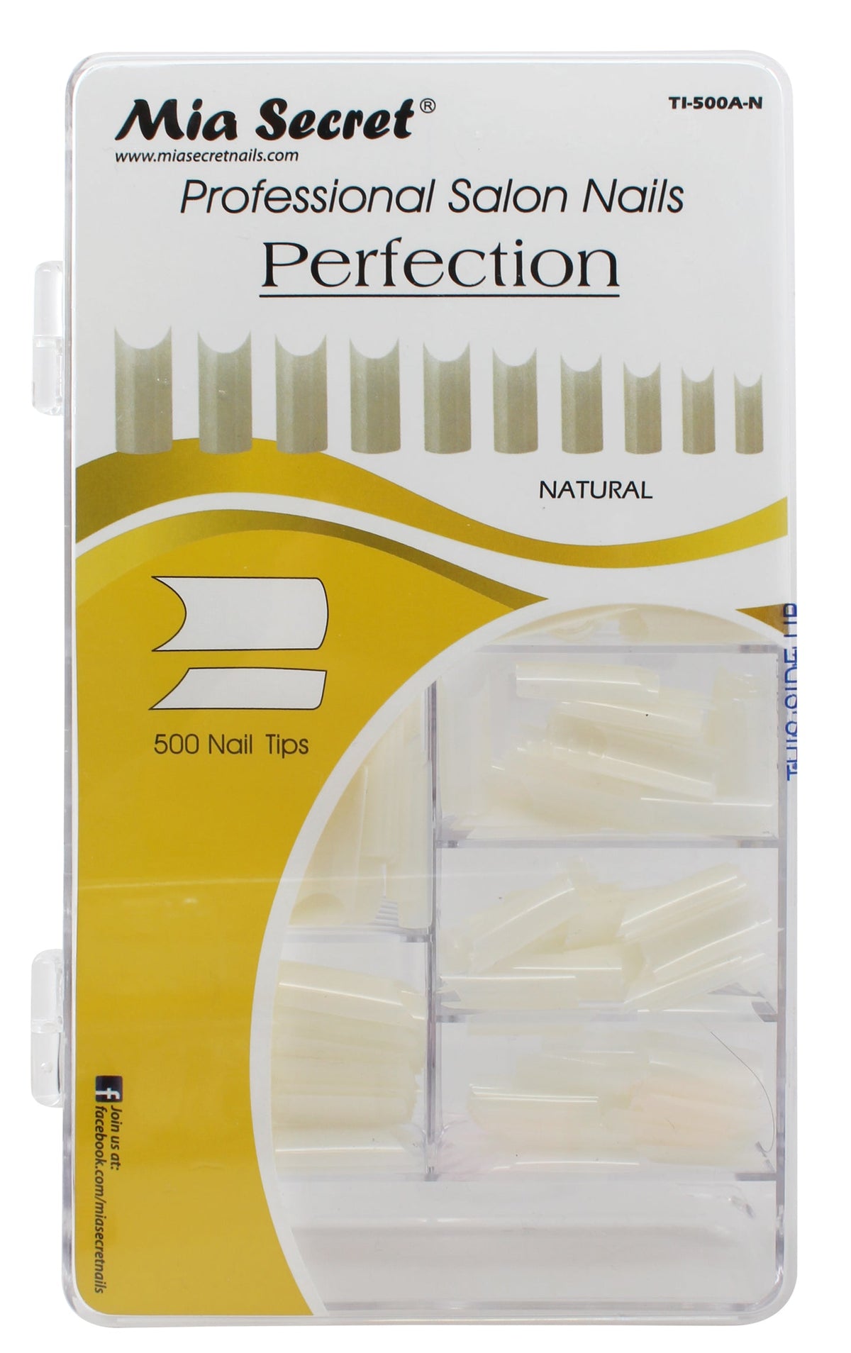 MIA SECRET - PROFESSIONAL NAIL TIPS (1 BOX = 500 TIPS)