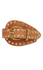 Tim & Simonsen Bælte - Dunja Stud - Cognac/Gold