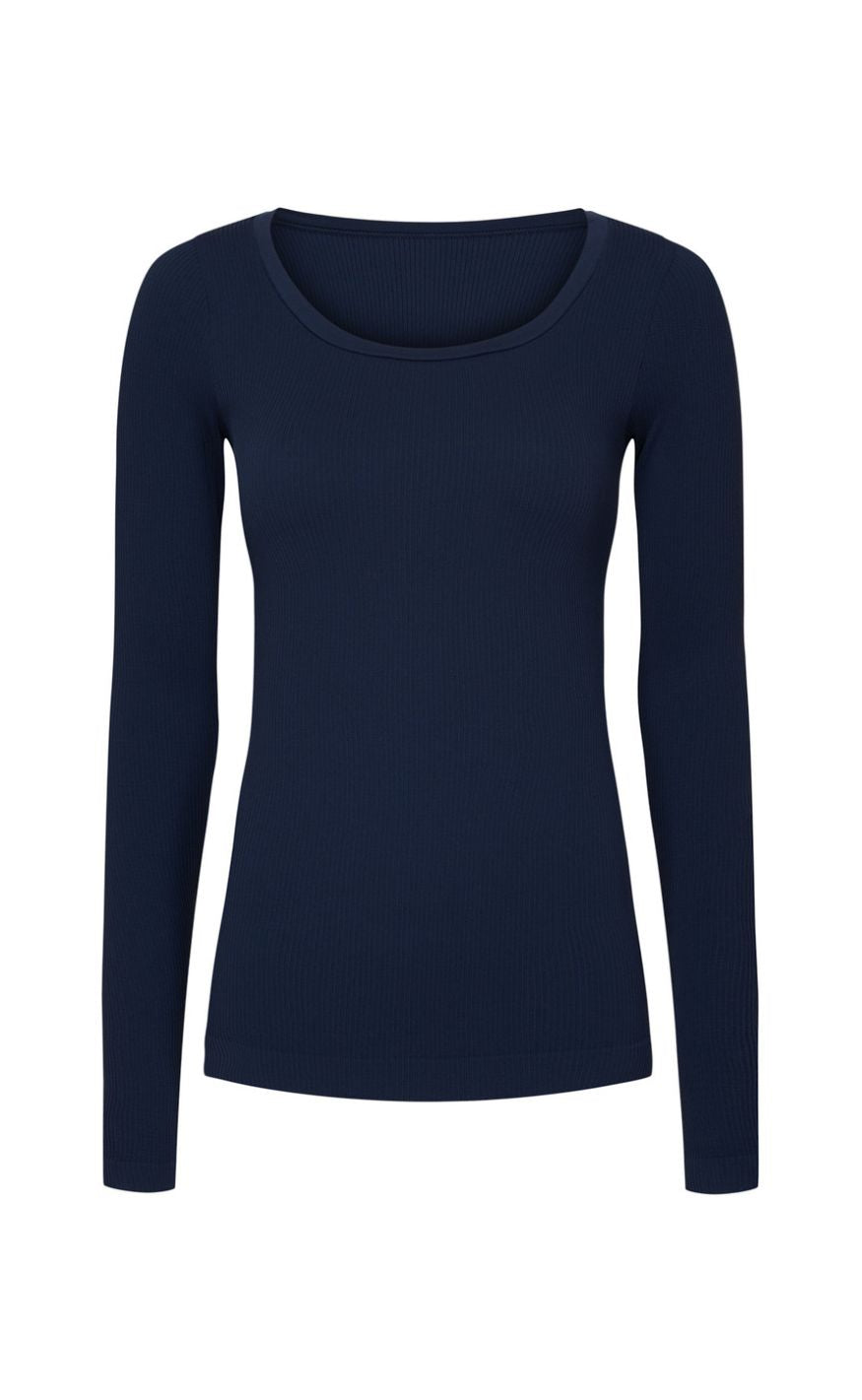 Tim & Simonsen Bluse - Linea Rib - Blu