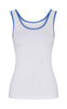 Tim & Simonsen Top - Marie Rib - Bianco/Alaska