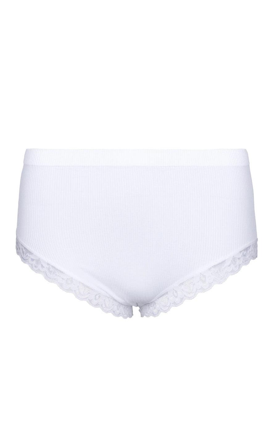 Tim & Simonsen Trusser - Feline Rib Midi - Bianco