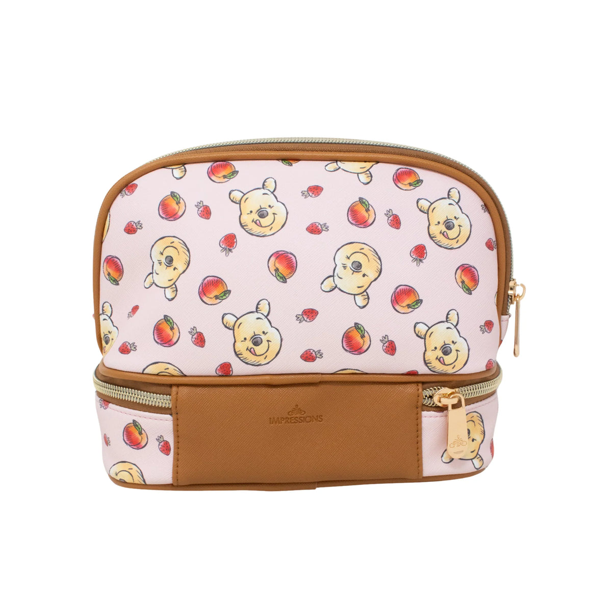 IMPRESSIONS VANITY X WINNIE THE POOH- DOUBLE LAYER MAKEUP BAG- 1PC
