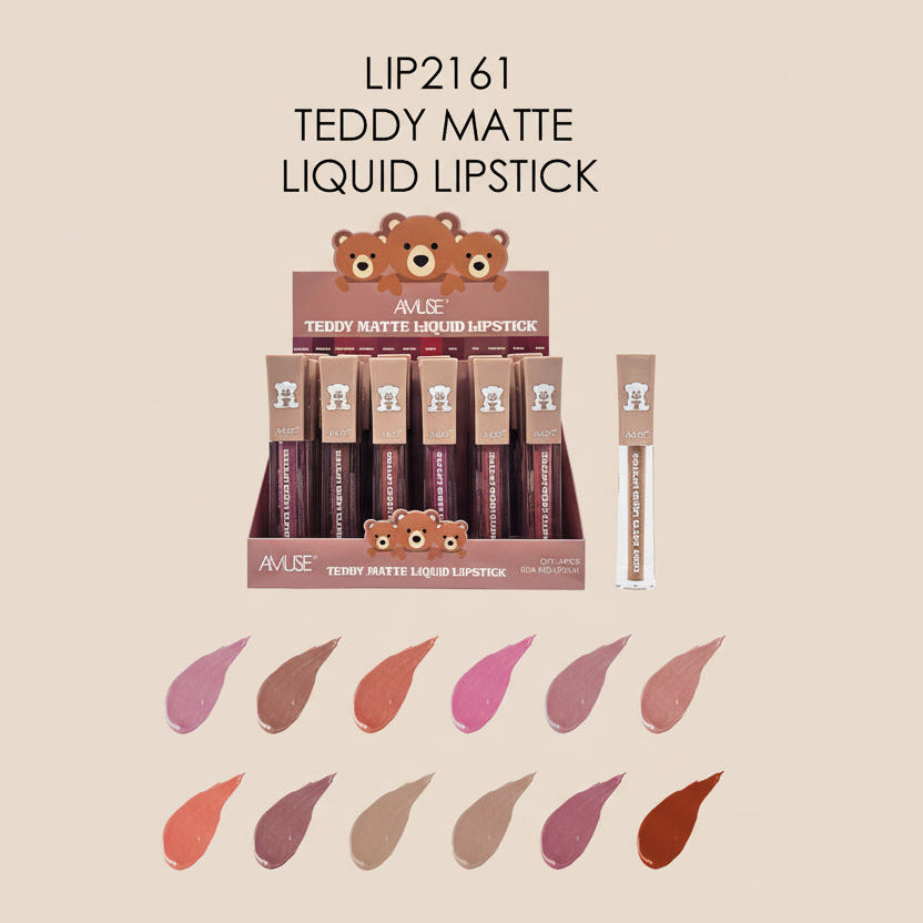 AMUSE - TEDDY LABIAL LÍQUIDO MATE - DISPLAY 24 UD