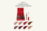 AMUSE - MANZANA VENENO - 8 LÁPIZ LABIAL LÍQUIDO MATE - DISPLAY 24PC