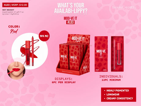 BEAUTY CREATIONS - WHATYOURAVAILABILIPPY LIP DUO SET
