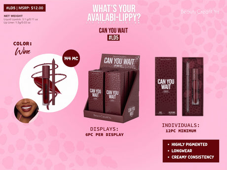 BEAUTY CREATIONS - WHATYOURAVAILABILIPPY LIP DUO SET