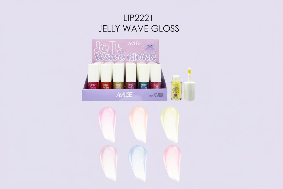AMUSE- JELLY WAVE- LIP GLOSS- 24PCS