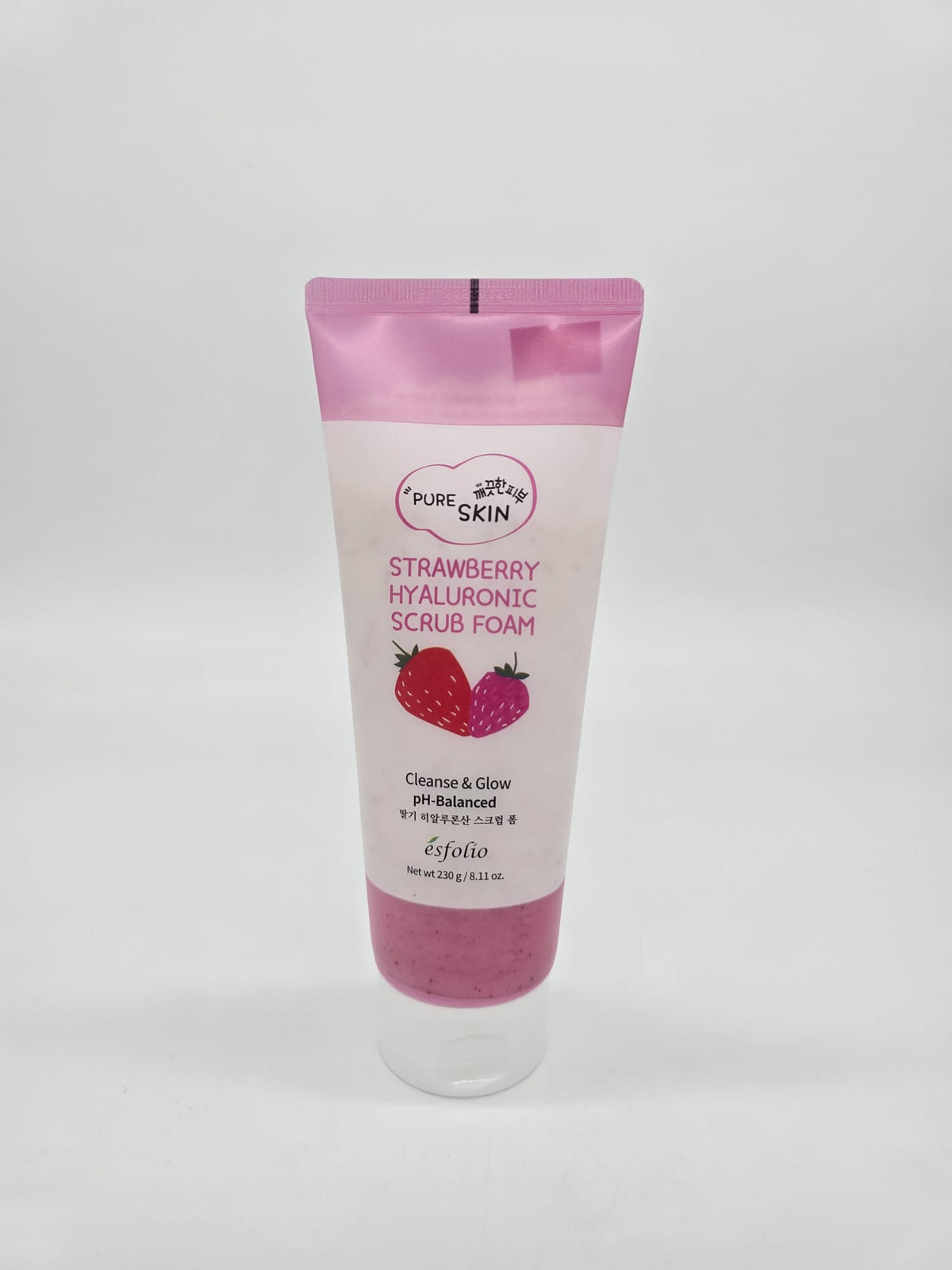 ESFOLIO- STRAWBERRY HYALURONIC- SCRUB FOAM- 1PC