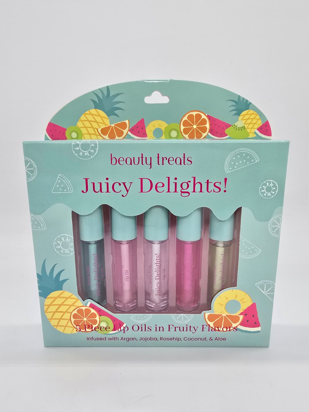 BEAUTY TREATS- JUICY DELIGHTS- 5PCS SET LIP OIL-1PC