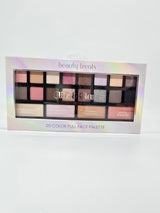 BEAUTY TREATS- GLITZ & GLAM- 20 COLOR FULL FACE PALETTE- 1PC