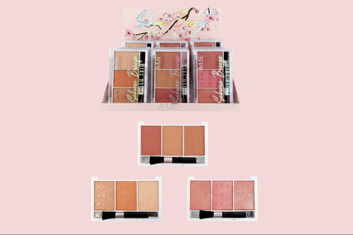 AMUSE- SAKURA BREEZE- BLUSH TRIO- 24PCS