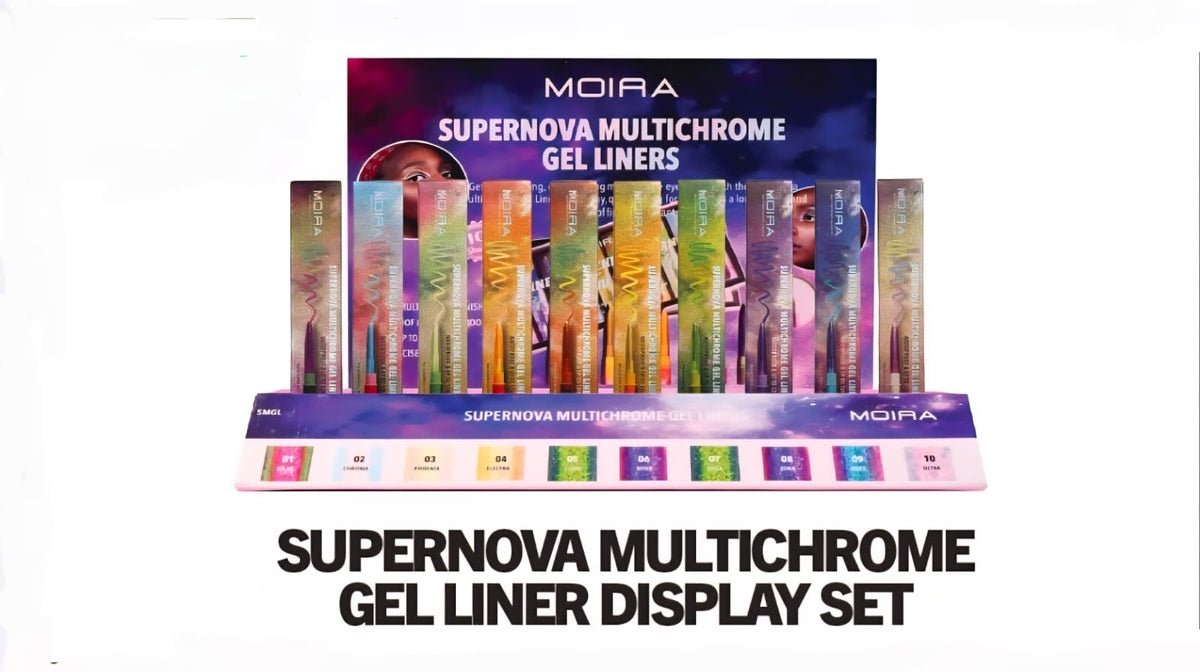 MOIRA- SUPERNOVA MULTICHROME GEL LINER- CARDBOARD  DISPLAY