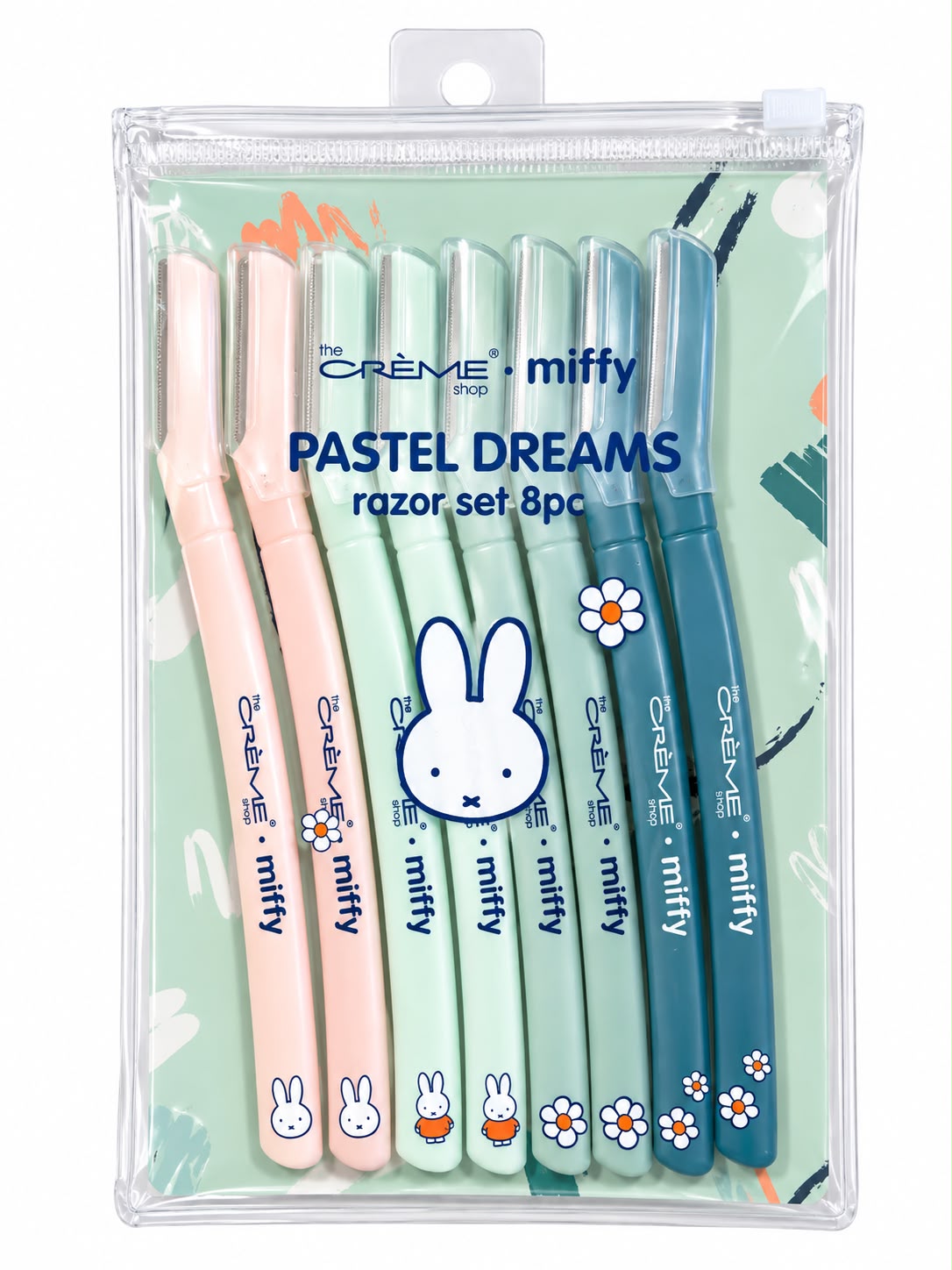 THE CRÉME SHOP - MIFFY PASTEL DREAMS RAZOR SET 8PCS - (1PC)