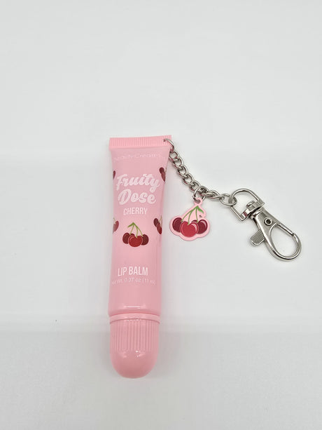BEAUTY CREATIONS- FRUITY DOSE- LIP BALM WITH KEYCHAIN ( NEW FLAVOR )