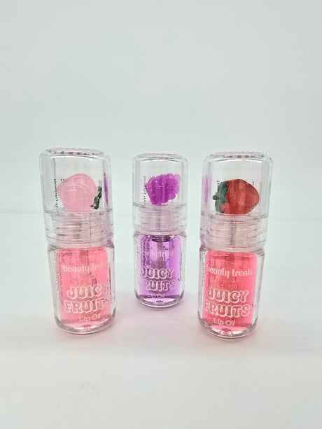 BEAUTY TREATS- JUICY FRUITS- LIP OILS- 24PCS