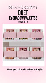 BEAUTY CREATIONS- DUET MINI PALETTE FULL DISPLAY (36PCS TOTAL + TESTERS HALF OFF)