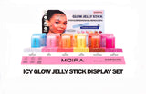 MOIRA- ICY GLOW- JELLY STICK- CARDBOARD DISPLAY