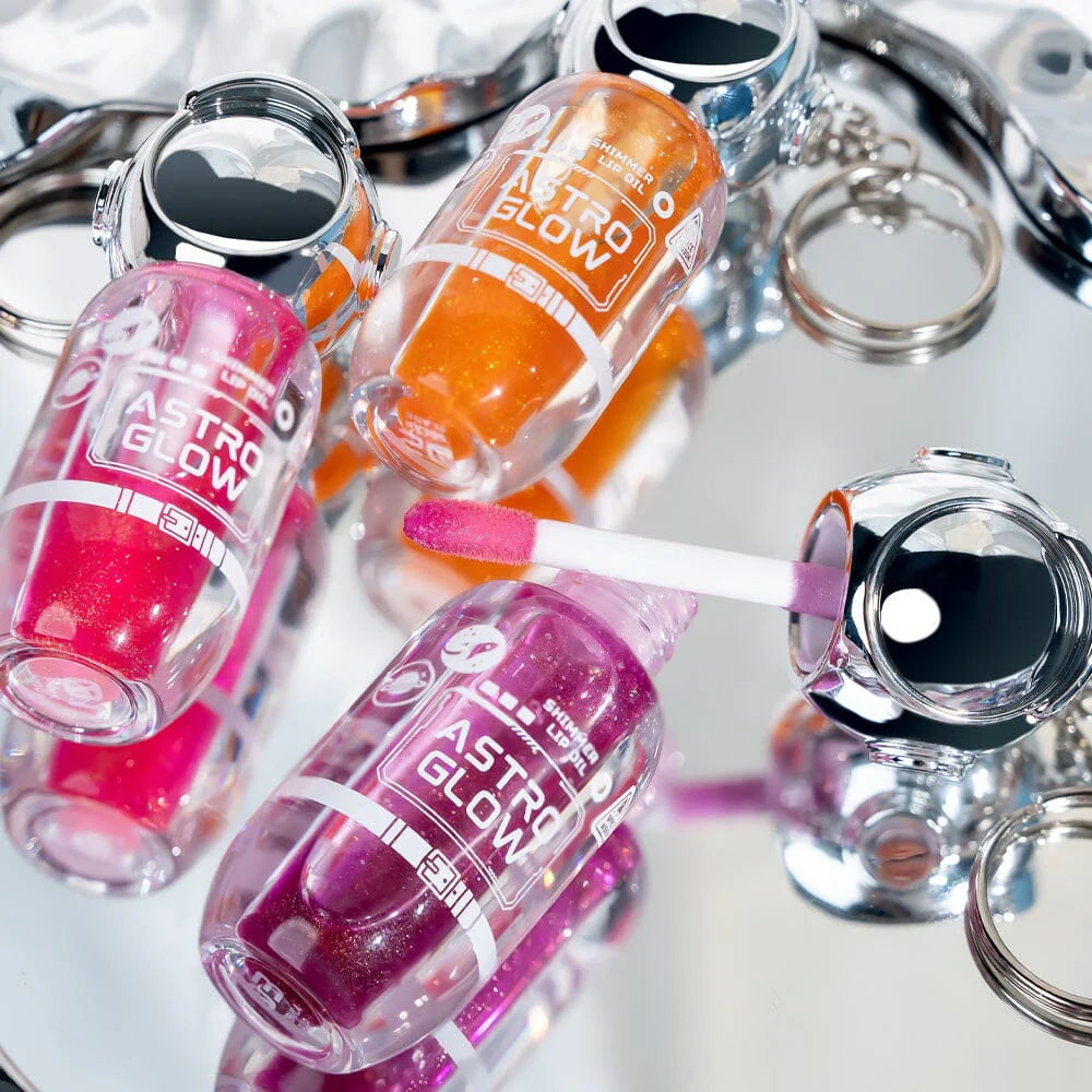 ROMANTIC BEAUTY- ASTRO GLOW- SHIMMER LIP OIL- DISPLAY(12PCS)